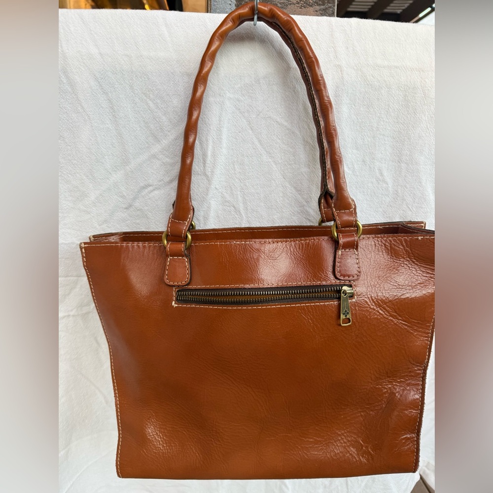 Patricia Nash Floral Embossed Tan Tote - Picture 2 of 6